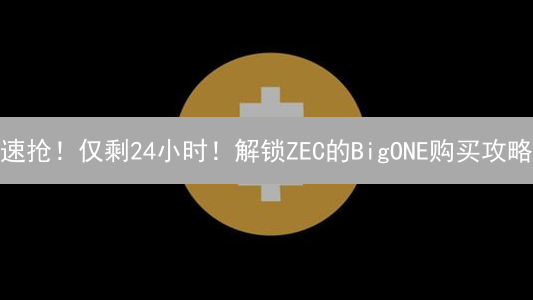 速抢！仅剩24小时！解锁ZEC的BigONE购买攻略