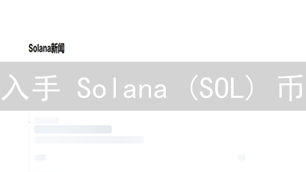 入手 Solana (SOL) 币？先搞懂长期投资的价值与风险！
